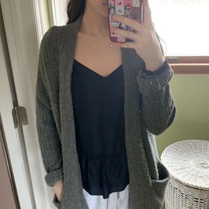 Grey cardigan